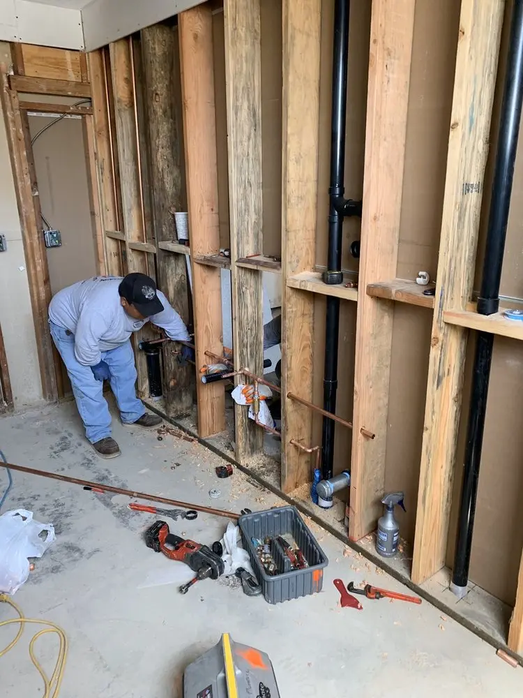 Commercial rough-in plumbing for Water Heater Replacement in Empire Ranch Village
